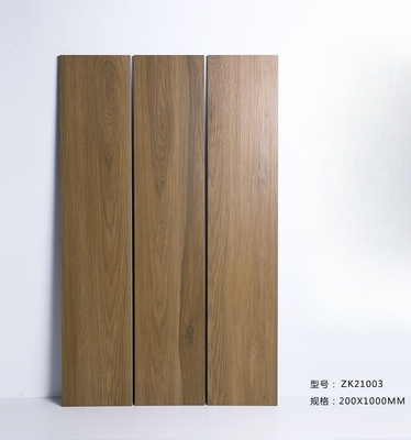 กระจกพื้นเซรามิกไม้กระจก สีกาแฟ ขนาด 200x1000mm