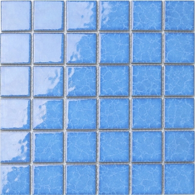 กระเบื้องโมเสกเซรามิก 2x2 ขนาด 300x300 มม. เคลือบกันลื่นสำหรับสระว่ายน้ำ