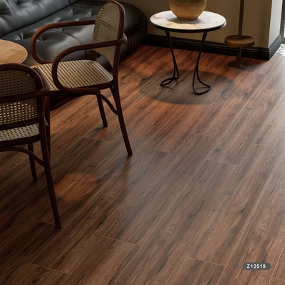 Wood Looking Porcelain Rustic Wooden Tile Flooring Antislip In Size 200x1200mm