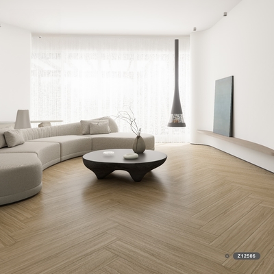Porcelain Wooden Floor Tile Wood Looking Matte Surface 200x1000mm
