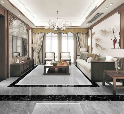 Marble Floor Porcelain Tile Full Body Polished Glazed 800x800mm From Foshan