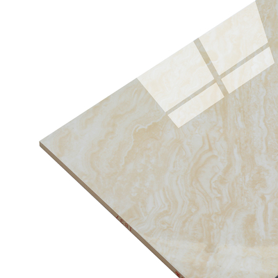 Glossy Solid Marble Ceramic Tile 300x600cm Dining Living Room Interior Wall Flooring