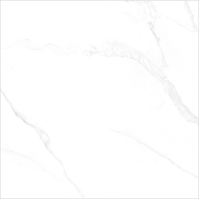 Cararra White Polished Glazed Porcelain Tile Marble Floor Tile 600x600mm