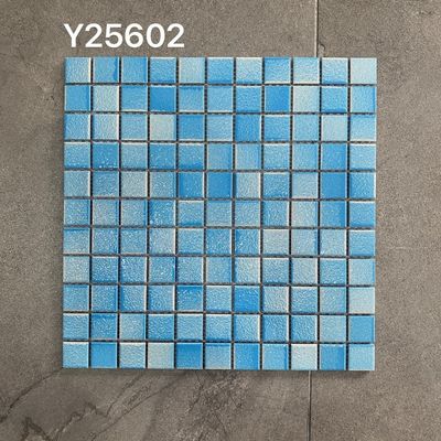 25X25mm Swimming Pool Ceramic Mixed Mosaic Pool Fish Pond Exterior Wall Entertainment Venue