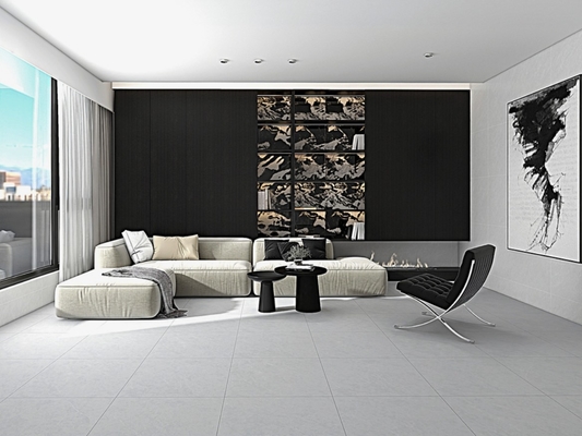 Floor Matte Rustic Porcelain Tile 600x600mm for Bedroom Living Room Hotel