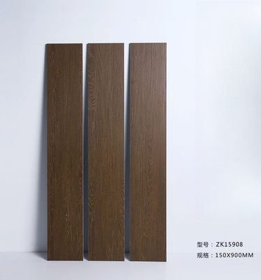Modern Rustic Solid Ceramic Wooden Tiles Glazed 15X90cm For Interior Floor