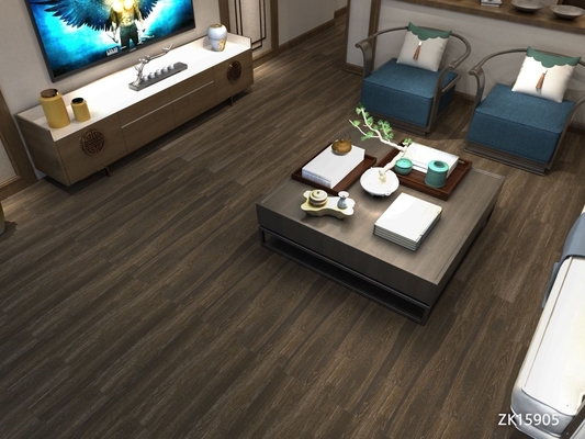 Rustic Porcelain Wood Grain Floor Tiles Glazed Anti Slip For Living Room Flooring