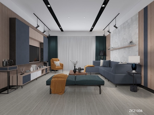 Living Room Rustic Wood Looking Porcelain Tile 150x900mm