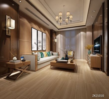 9.5mm Flooring Ceramics Wood Grain Porcelain Tile 100*20cm Wholesale on Promotion