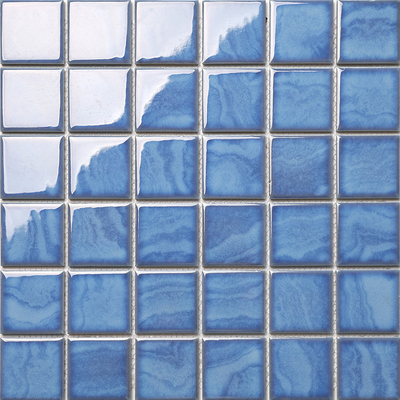 Blue Swimming Pool Mosaic Ceramic Tile Anti Slip 300x300x6mm