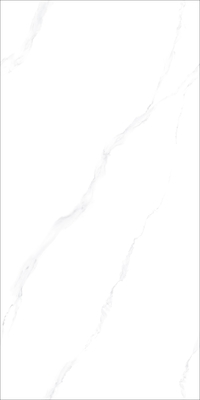 Carrara White Polished Glazed Porcelain Tile 60x120cm 24x48 With Glossy Luster