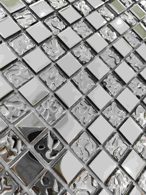 Ceramic Crystal Glass Mosaic Tile for Bathroom Wall Decor