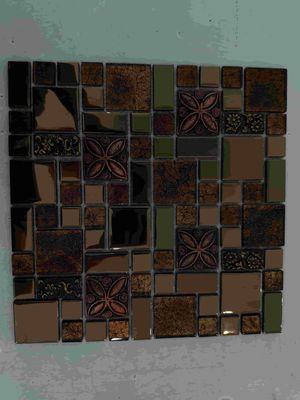 30x30 Glass Mix Color Stone Crystal Mosaic Tiles