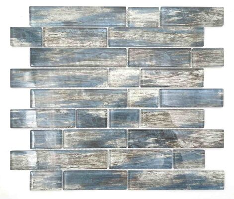 Yellow Iridescent Small Chips Glass Mosaic Mix Stone