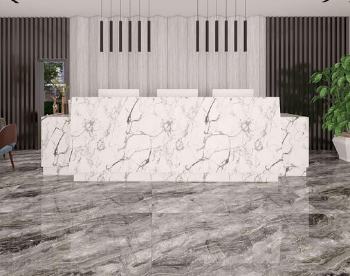 Factory Foshan 60x120cm Glossy Porcelain Marble Pattern Floor Tiles Brown Carreaux Flooring