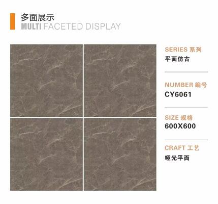 High quality rustic porcelain tile living room glazed floor tile in 600x600mm from China